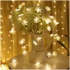 Snowflake light strings, led small colored lights, star lights, battery box flashing light strings, Christmas festival ins decorative lights Item Picture